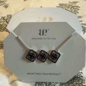 BP Black and Silver Geometric Necklace